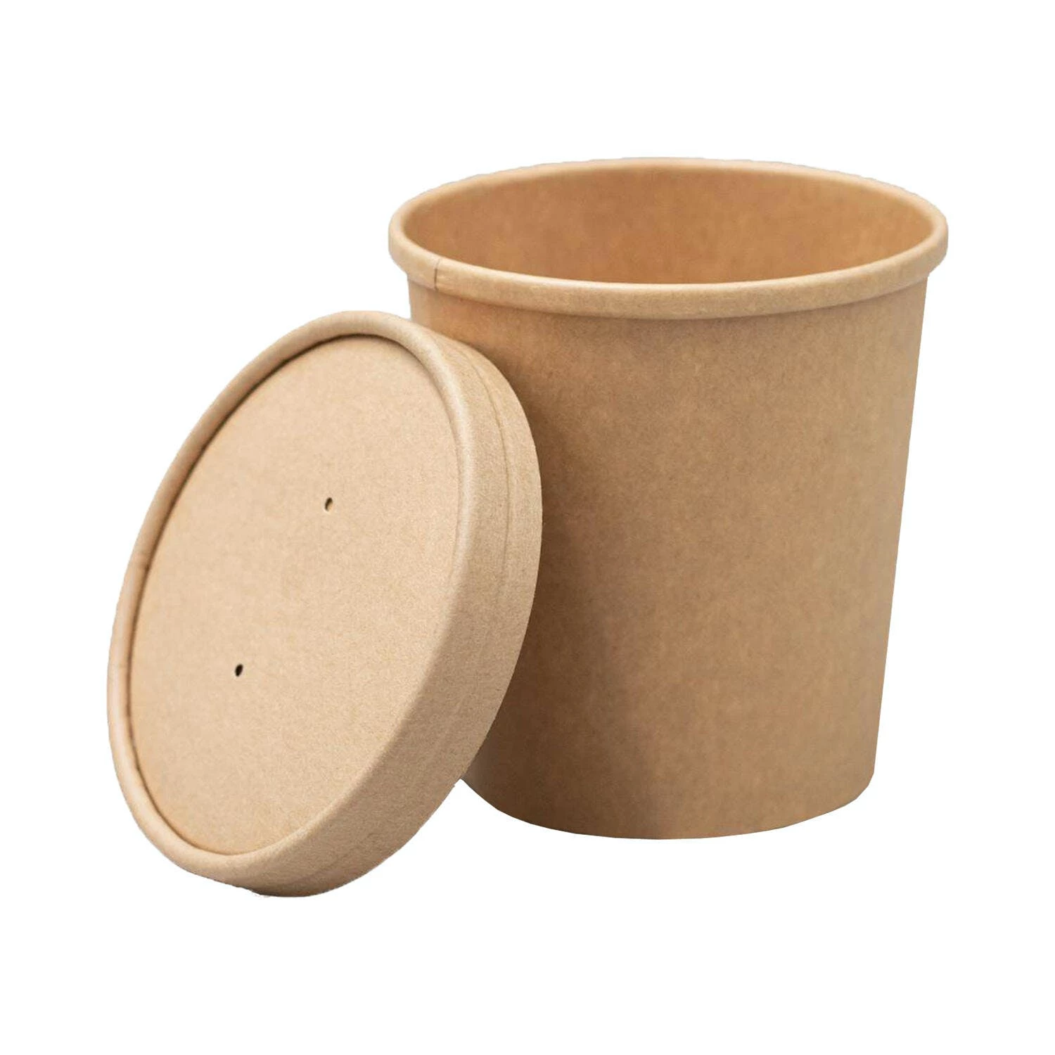 Null 25x Suppenbehälter Suppenbecher Inkl. Deckel Aus Kraftpapier 400ml FSC®