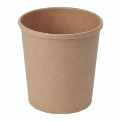 Null 125x Suppenbehälter Suppenbecher Aus Kraftpapier Braun 400ml FSC®