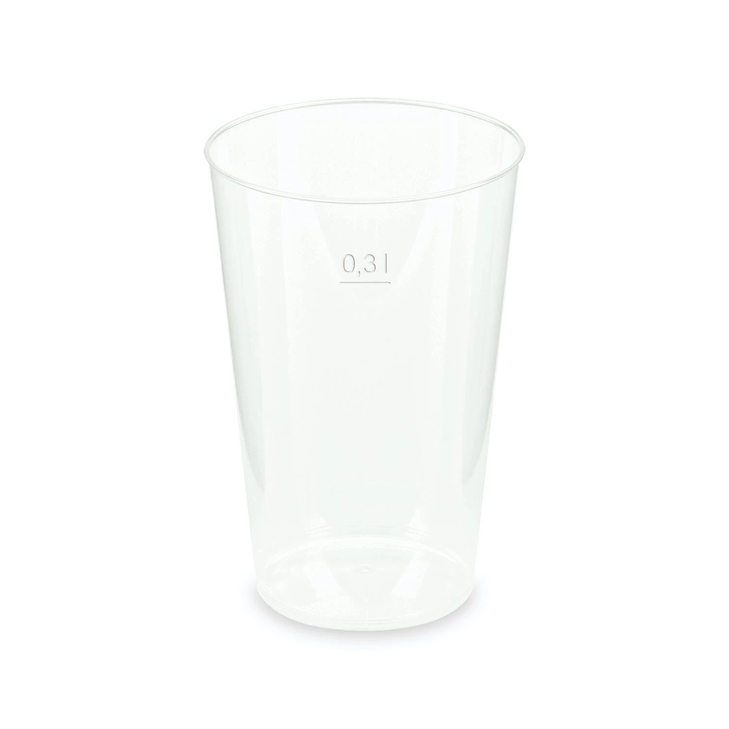 Null 50x Mehrwegbecher Pfandbecher Transparent Stabil+ PP 0,4L Eichstrich Ø 87mm – Bild 4