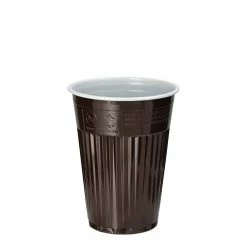 Null 3000 Thermo-Automatenbecher, PS 0,18 L à 7,03 Cm · 9 Cm Braun / Weiss Plastikbecher