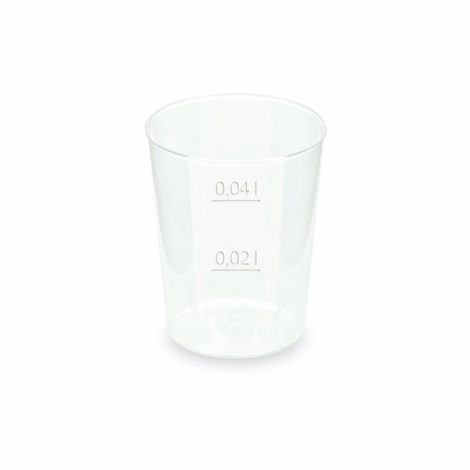Null 100x Mehrwegbecher Pfandbecher Longdrink PP Klar Eichstriche 2 Cl 4cl 0,2 L â Bild 5