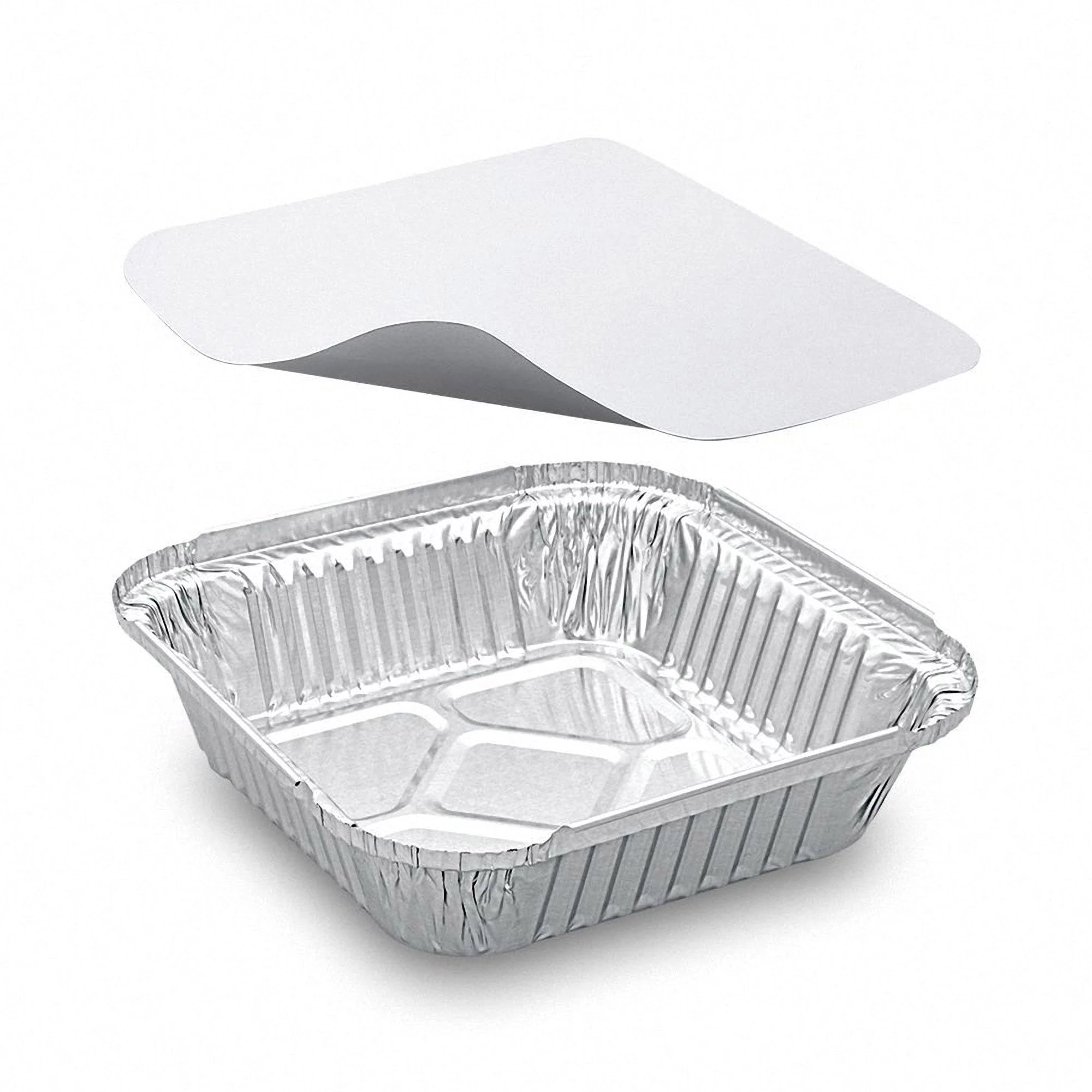 Null 15x Alu-Servierschale Aluschale Gefrierschale Eckig 560ml Inkl. Deckel