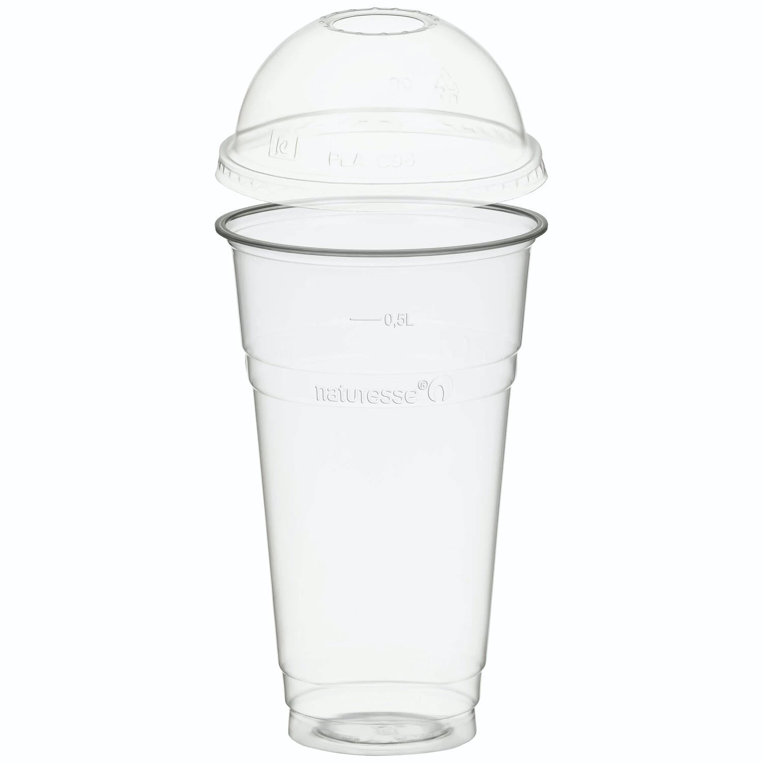 Null 400x BIO Trinkbecher Bierbecher 500 Ml Eichstrich Ø95 Mm Bio-Kunststoff (PLA) – Bild 7