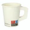 Null 80x Henkelbecher Kaffeebecher Weiß Pappe Beschichtet 180 Ml
