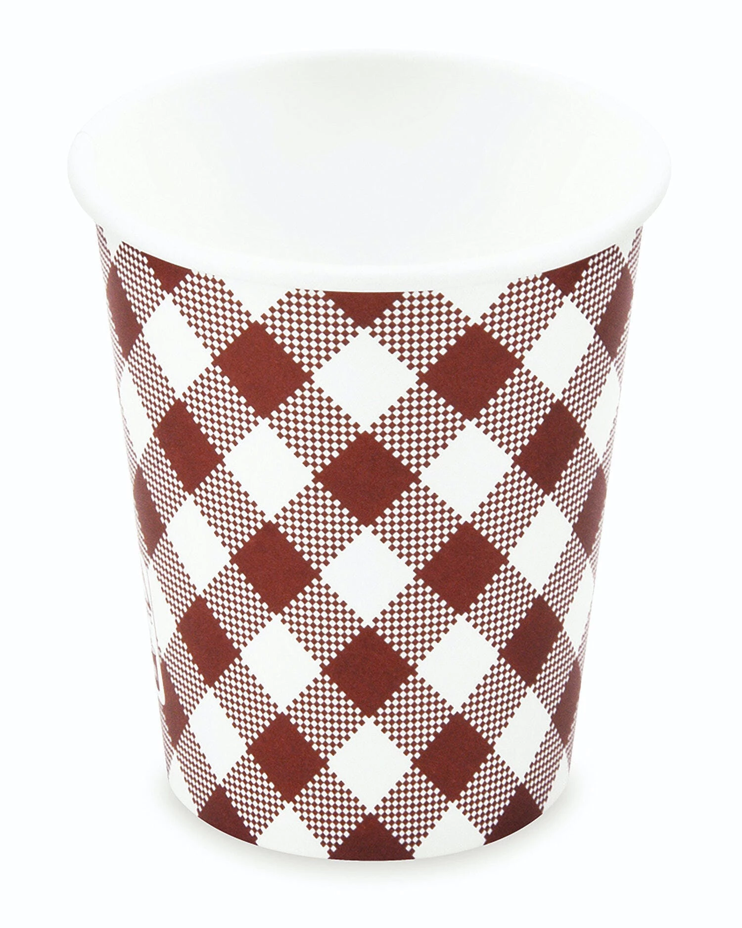 Null 250x Heiß- Und Kaltgetränkebecher Pappbecher Karo 200ml 280ml Ø 80mm – Bild 4