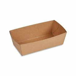 Null 250x BIONATURE Snackschalen Kraft Braun Mit Fettbarriere 10x6x4cm 250ml