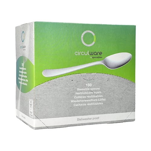 Null 600 Löffel (Mehrweg), Bio-PP 19,7 Cm Weiss, Extra Stabil, In Spenderbox – Bild 6