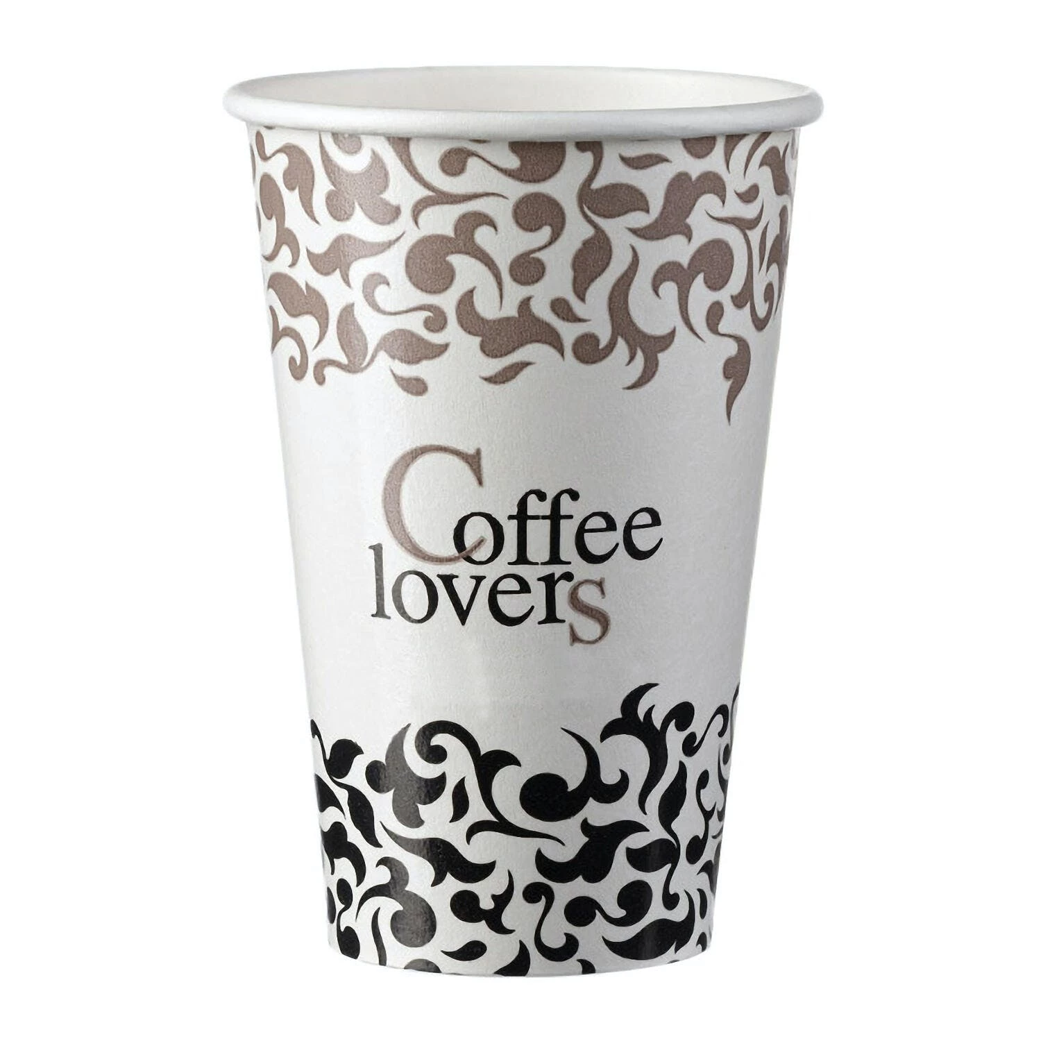 Null 400x Kaffeebecher CoffeeToGo Pappbecher Design COFFEE LOVERS 300ml Schmal