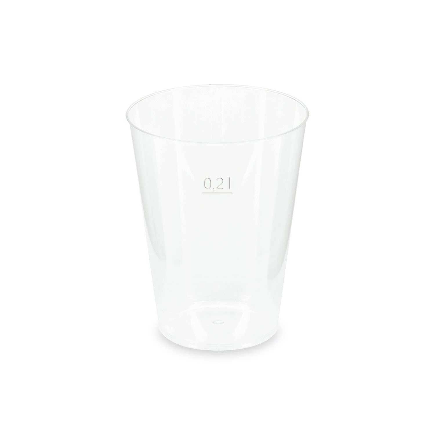 Null 50x Mehrwegbecher Pfandbecher Transparent Stabil+ PP 0,4L Eichstrich Ø 87mm – Bild 5