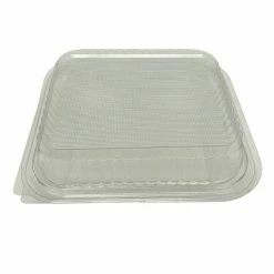 Null 200x Klappschalen PET Mit Anhängendem Deckel 220 X 190 X 65 Mm 1600 Ml Transparent