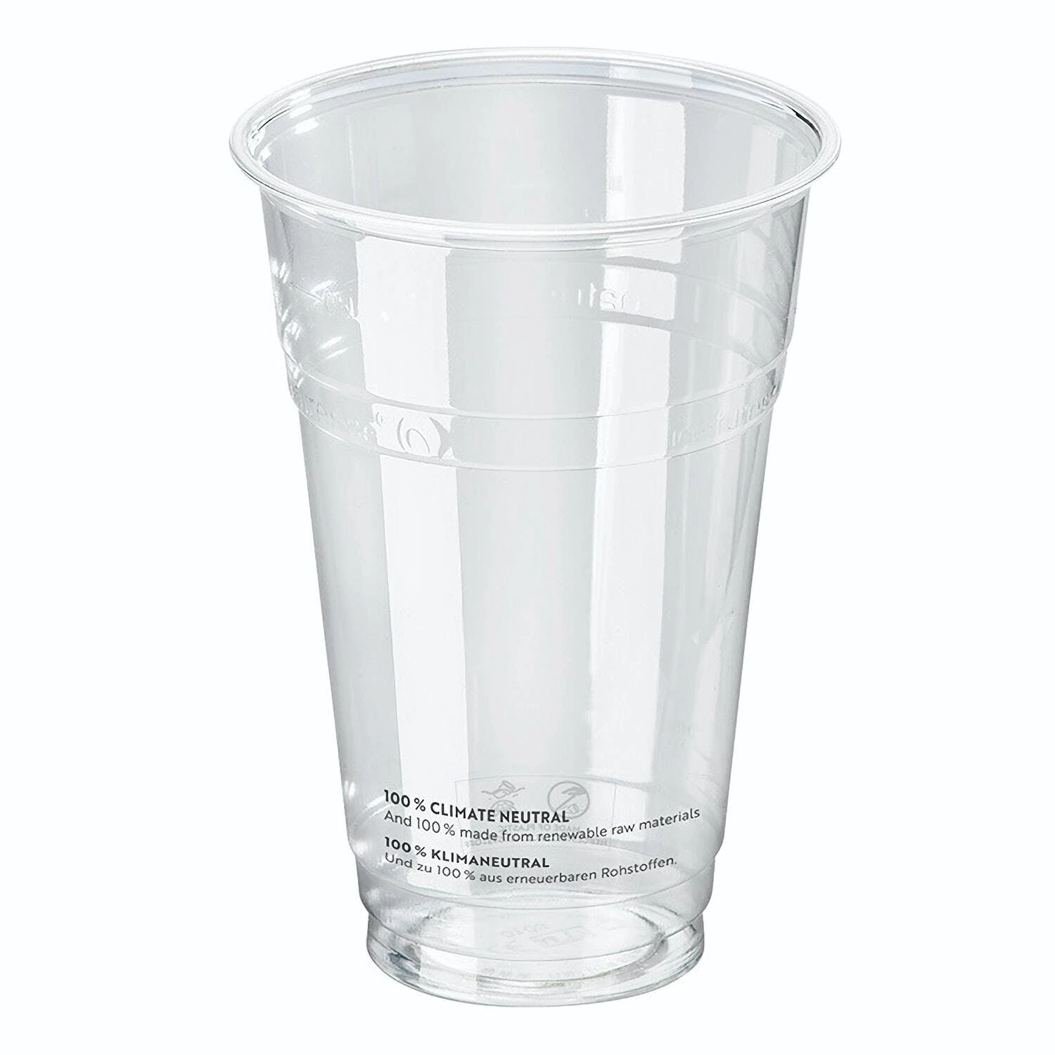 Null 400x BIO Trinkbecher Bierbecher 500 Ml Eichstrich Ø95 Mm Bio-Kunststoff (PLA) – Bild 2