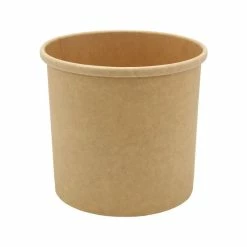 Null Naturesse Suppenbecher Kraftpapier PLA Beschichtet 26 Oz 750 Ml Braun (15532)