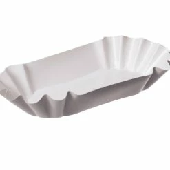 Null 1000x Pappschalen Oval Tief 12,5 X 20,5 X 3,5 Cm Weiß KU 2