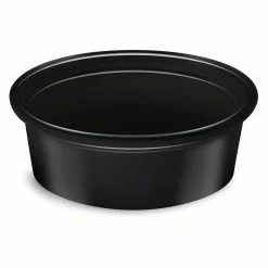 Null 2500x Dressingbecher Feinkostbecher Schwarz PP 50 Ml Ø 70 Mm
