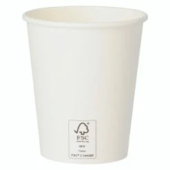Null Nette 1000 Pappbecher Weiß 0,2l Coffee-To-Go Becher Durchmesser 80mm