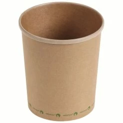 Null 375 Suppenbecher Kraftpapier PLA Beschichtet 950 Ml Braun