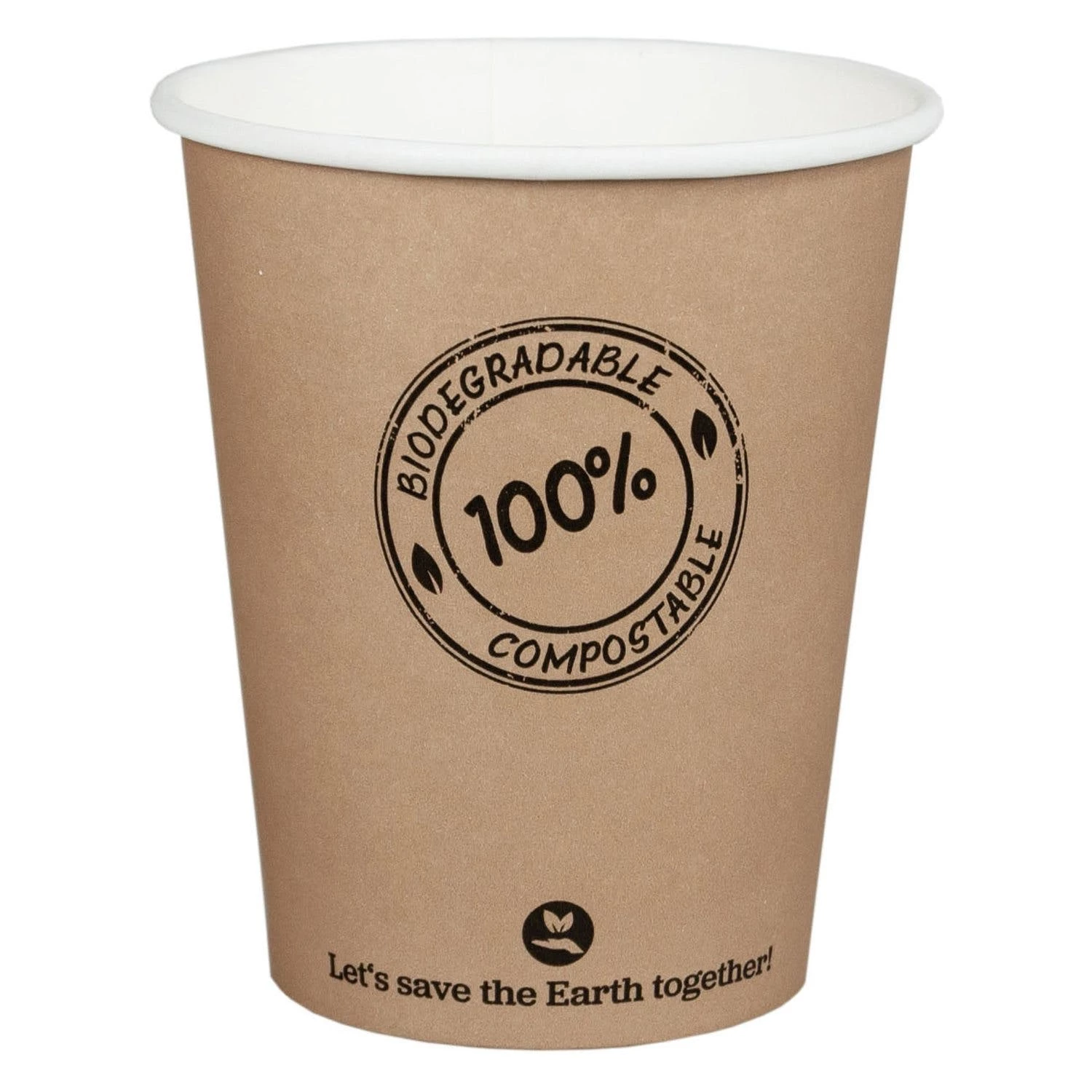 Null 50x BIO Kartonbecher Kaffeebecher CoffeeToGo Kompostierbar 200ml 280ml â Bild 5