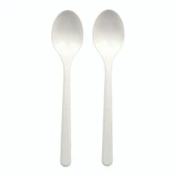 Null 150x BIO-Suppenlöffel Esslöffel Mehrweg 185mm BIO-PP Extra Stabil Weiss