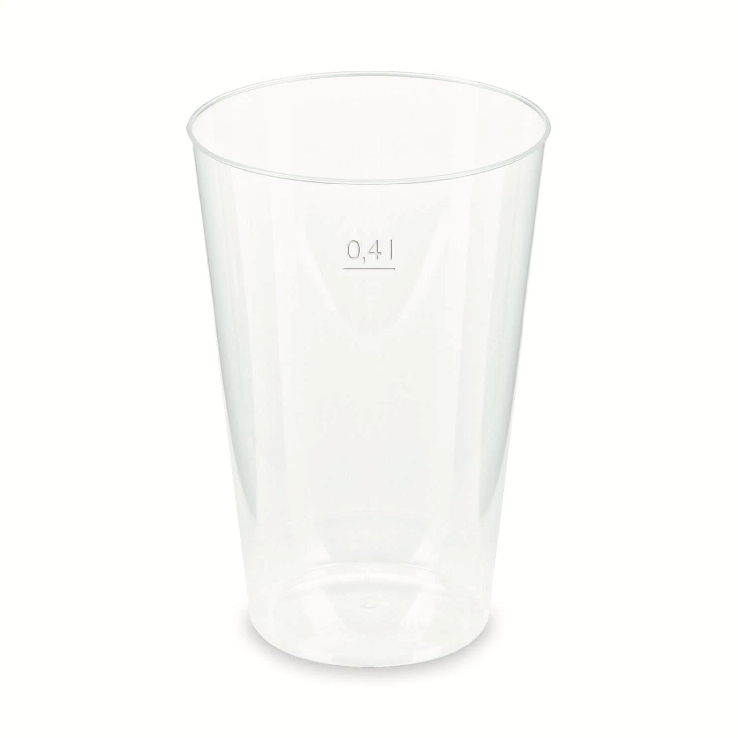 Null 200x Mehrwegbecher Pfandbecher Klar PP Eichstrich 0,1 L Ø 5,5 Cm – Bild 5