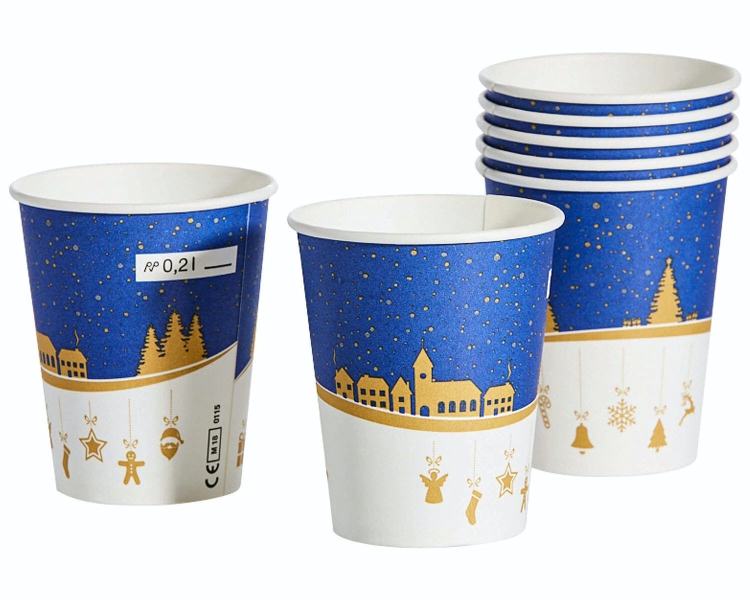 Null 250x Thermobecher Glühweinbecher Geschäumt 200ml 250ml Mit Eichstrich – Bild 3