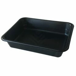 Null 500x Menüschalen PP Ungeteilt 225 X 175 X 45 Mm Schwarz