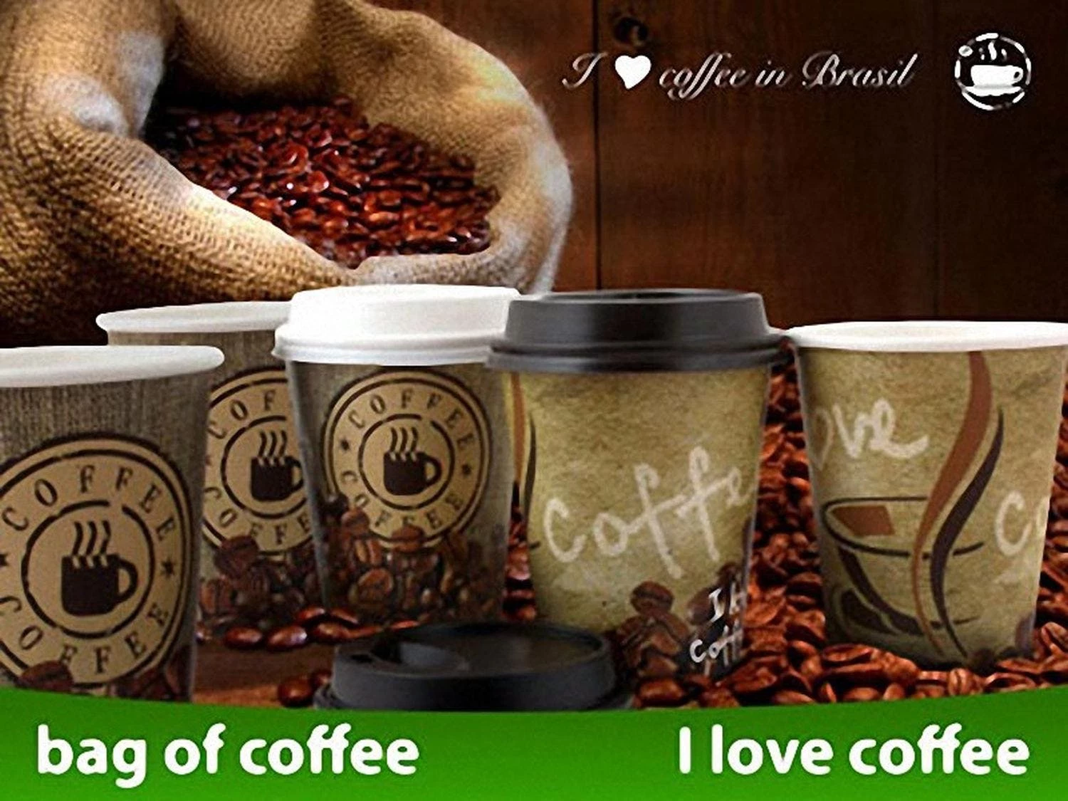 Null 400x Kaffeebecher CoffeeToGo Pappbecher BAG OF COFFEE 300 Ml | 12oz â Bild 7