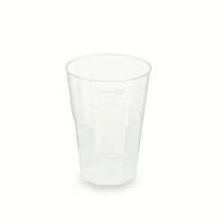 Null 125x Mehrwegbecher Pfandbecher Cocktail PP Klar Eichstrich 0,2 L Ø 7 Cm
