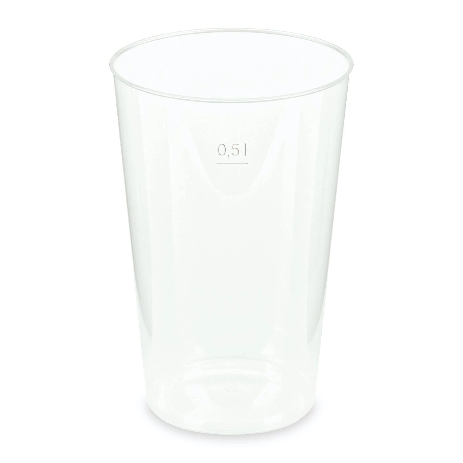 Null 25x Mehrwegbecher Pfandbecher Transparent Stabil+ PP 0,2L Eichstrich Ø 76mm – Bild 3