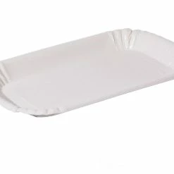 Null 1000x Pappschalen Eckig 15 X 23 X 2 Cm Weiß KU 60