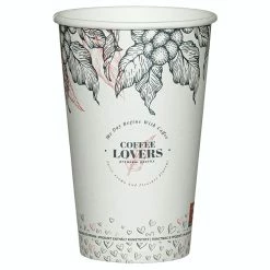 Null 250x Kaffeebecher CoffeeToGo Doppelwand LPappbecher NEW COFFEE LOVERS 400ml