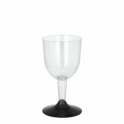 Null 200 Einweg-Weißweingläser, 0,1 L, Glasklar, PS, Ø 6,7 Cm, 11 Cm
