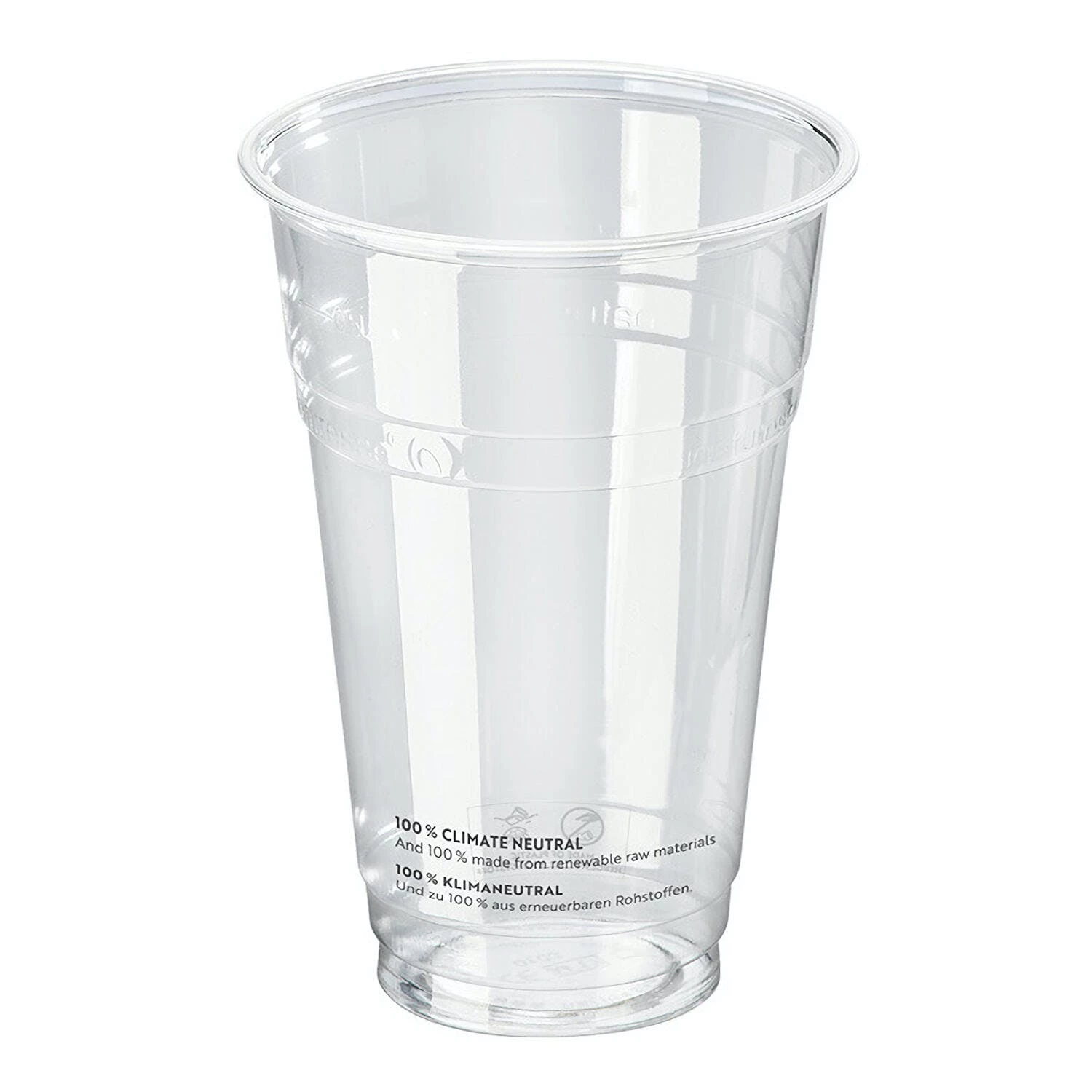 Null 400x BIO Trinkbecher Bierbecher 500 Ml Eichstrich Ø95 Mm Bio-Kunststoff (PLA) – Bild 3