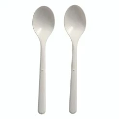 Null 50x BIO-Kaffeelöffel Mehrweg 130mm Aus BIO-PP Extra Stabil Weiss
