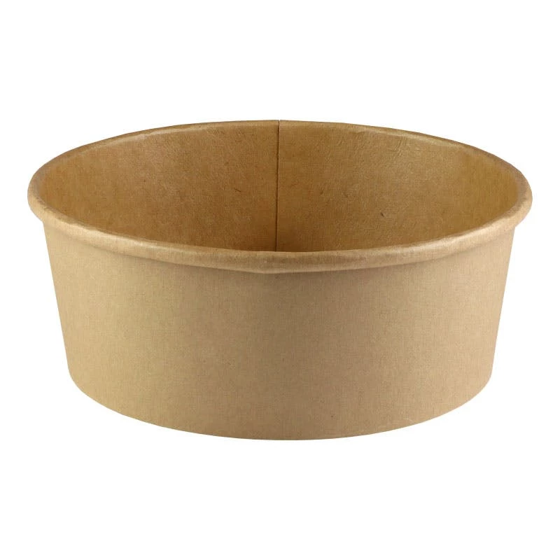 Null 300x Salatschale Kraftpapier Beschichtung Ø 18,5 Cm 1300 Ml Braun – Bild 4