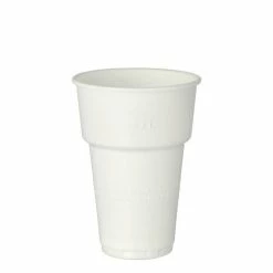 Null 1000 Thermobecher, PP 0,25 L Ø 7,8 Cm · 10,8 Cm Weiss Heißgetränk Glühweinbecher Kaffee Becher