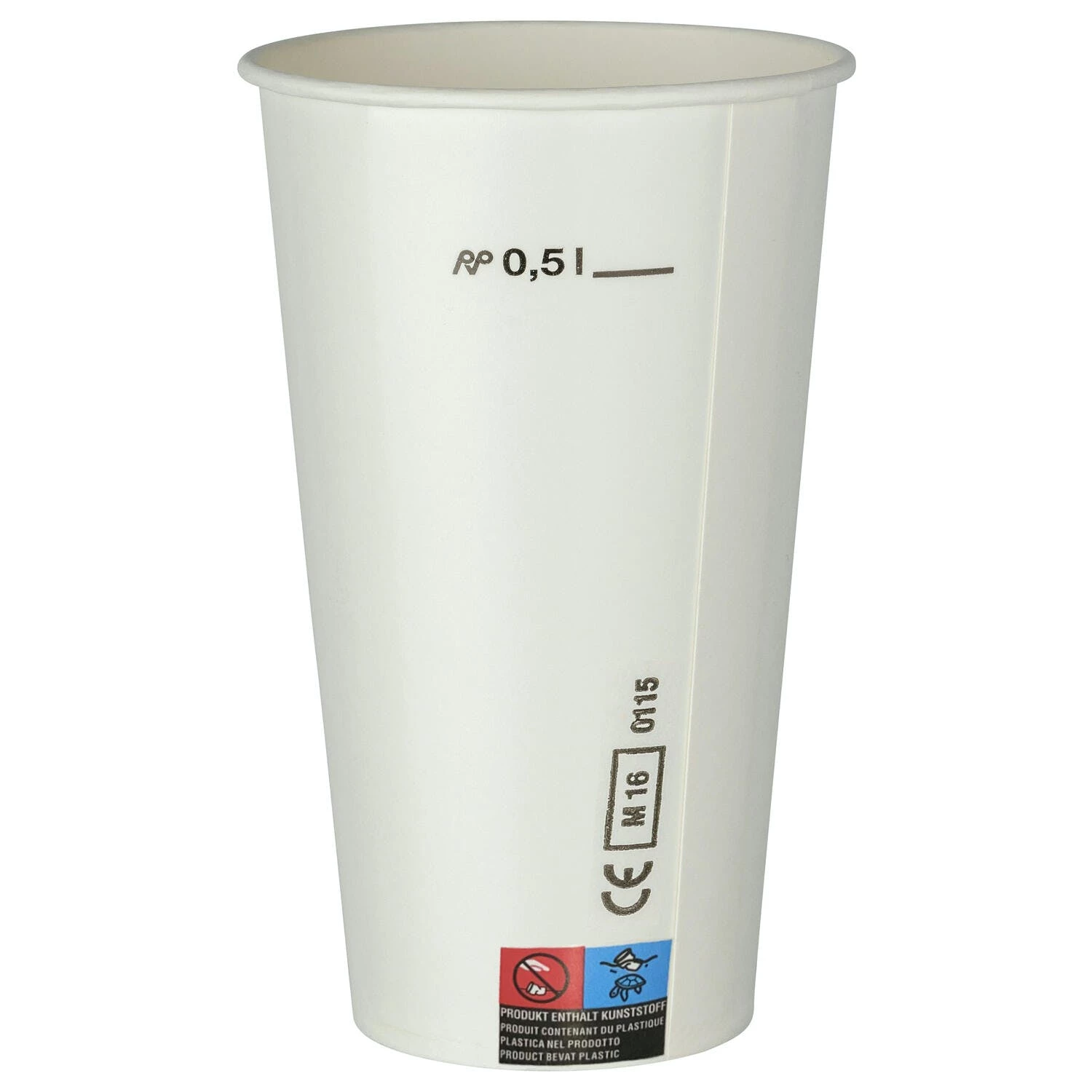 Null 200x Heiß- Und Kaltgetränkebecher Pappbecher Weiß 500ml 600ml XXL 20oz – Bild 5