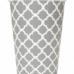 Null 6 Becher Quatrefoil Silber