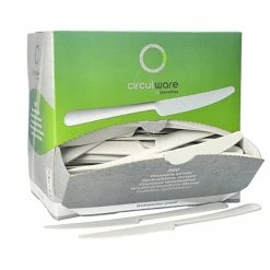 Null 200 Messer (Mehrweg), Bio-PP 19,7 Cm Weiss, Extra Stabil, In Spenderbox