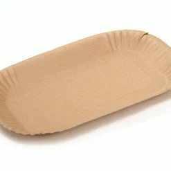 Null Nette 100 BIO Pappschale Braun Plastikfrei 15 X 23 X2 Cm