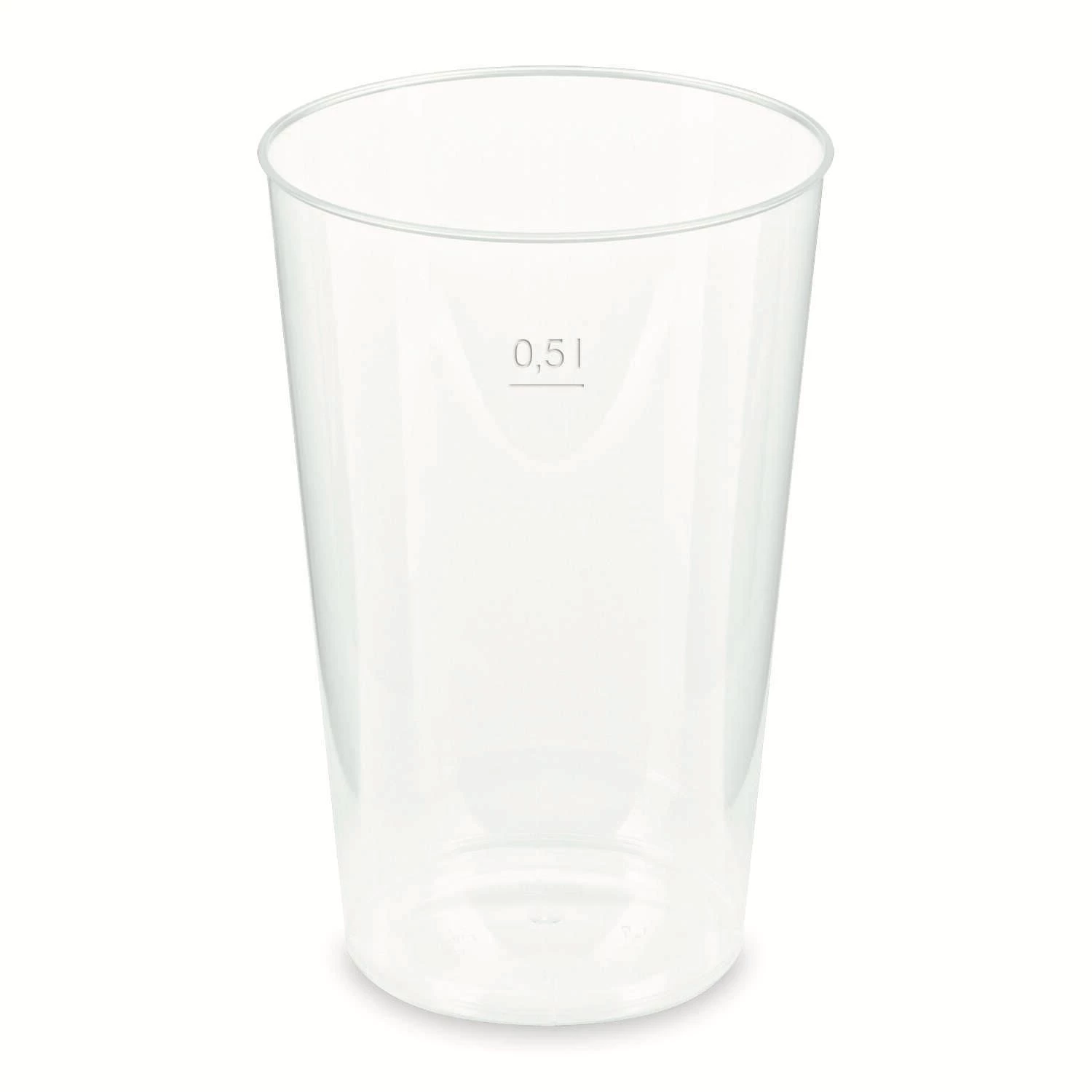 Null 125x Mehrwegbecher Pfandbecher Cocktail PP Klar Eichstrich 0,2 L Ø 7 Cm – Bild 5