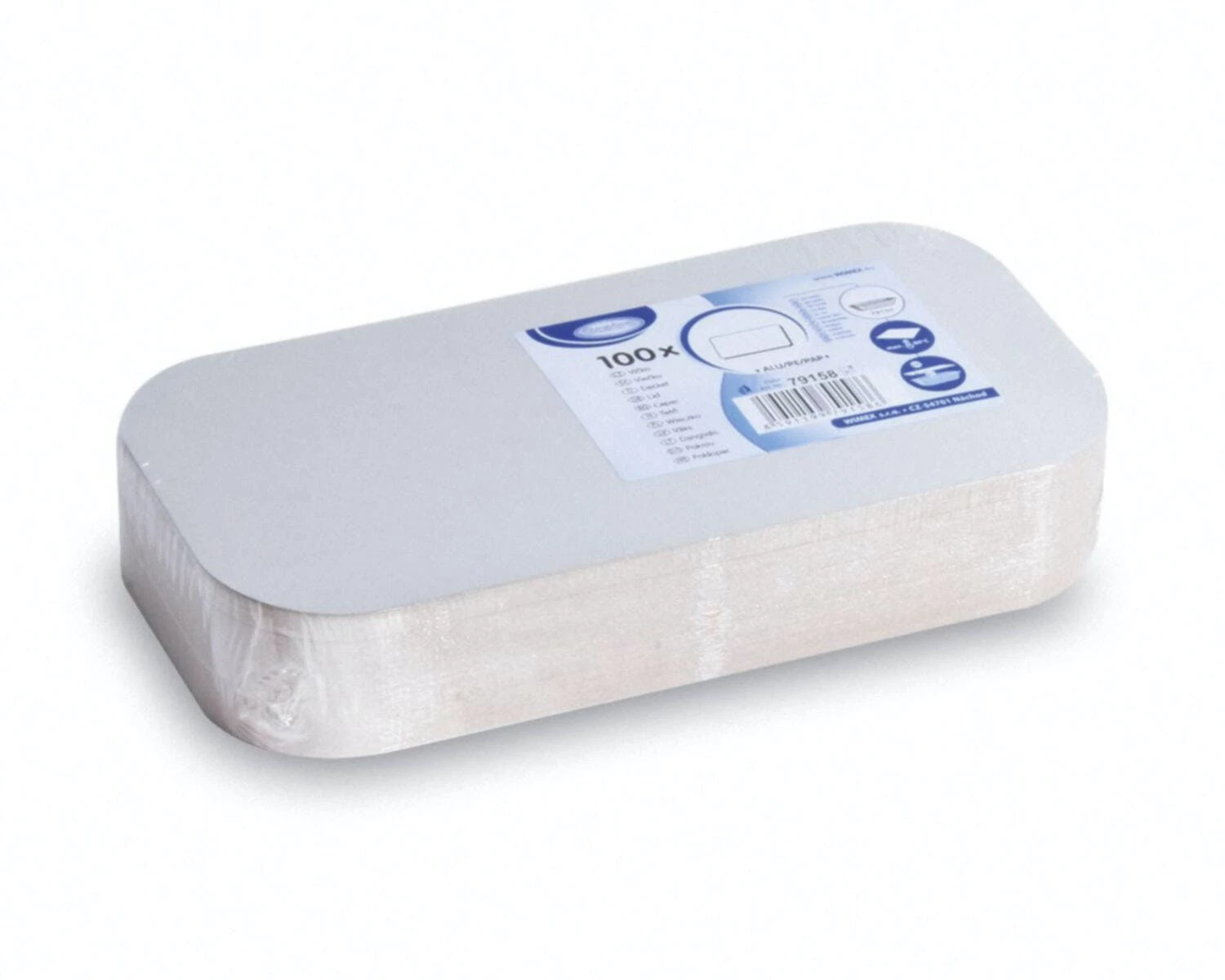 Null 100x Deckel Weiß Für Aluschale Pasta Schale Grillschale Mit 1500ml Volumen – Bild 6