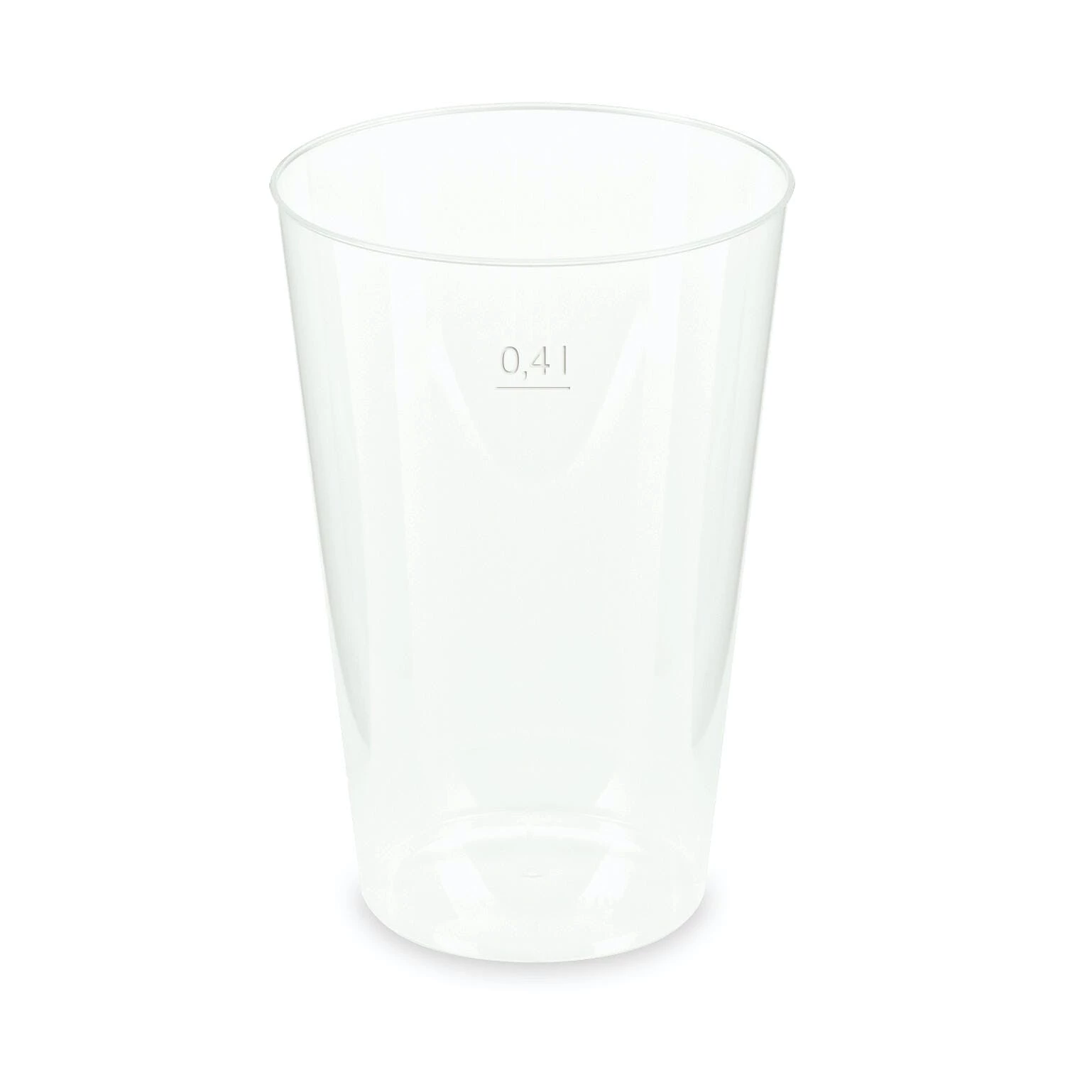 Null 25x Mehrwegbecher Pfandbecher Transparent Stabil+ PP 0,2L Eichstrich Ø 76mm – Bild 2