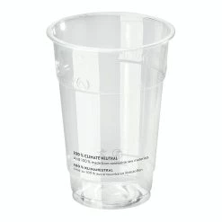 Null 50x BIO Trinkbecher 200 Ml Mit Eichstrich Ø 76 Mm Bio-Kunststoff (PLA)