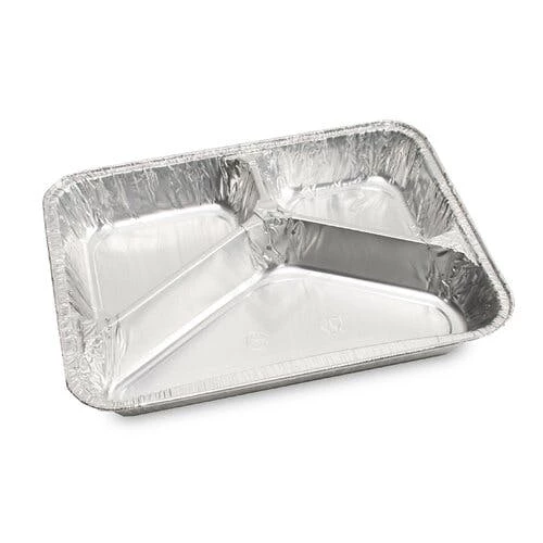 Null Aluschale Menü Mit Deckel 2-geteilt 460 / 352 Ml – Bild 5