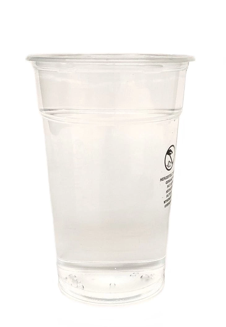 Null PP Ausschankbecher Transparent 16 Oz/450 Ml 0,4 L Füllstrich – Bild 2