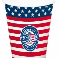 Null 8 XL Becher USA Party
